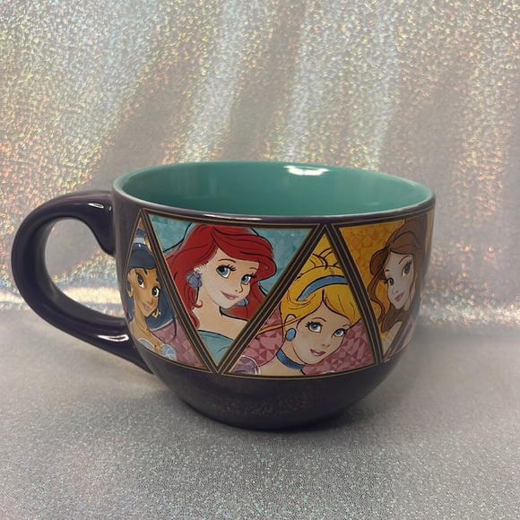 Disney princess mug large wide purple soup coffee bar ware drinkware cup - Picture 2 of 7